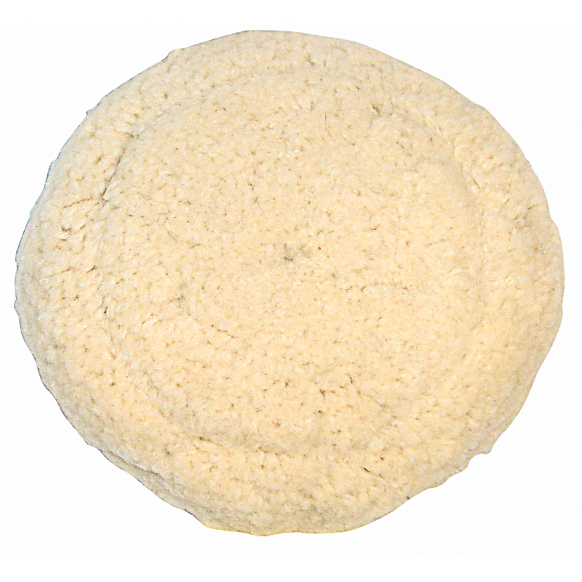 Buff And Shine 7503G Buffing Grip Pad, 7-1/2 in Dia, Hook and Loop Attachment, 100% Twisted Wool Pad, Natural