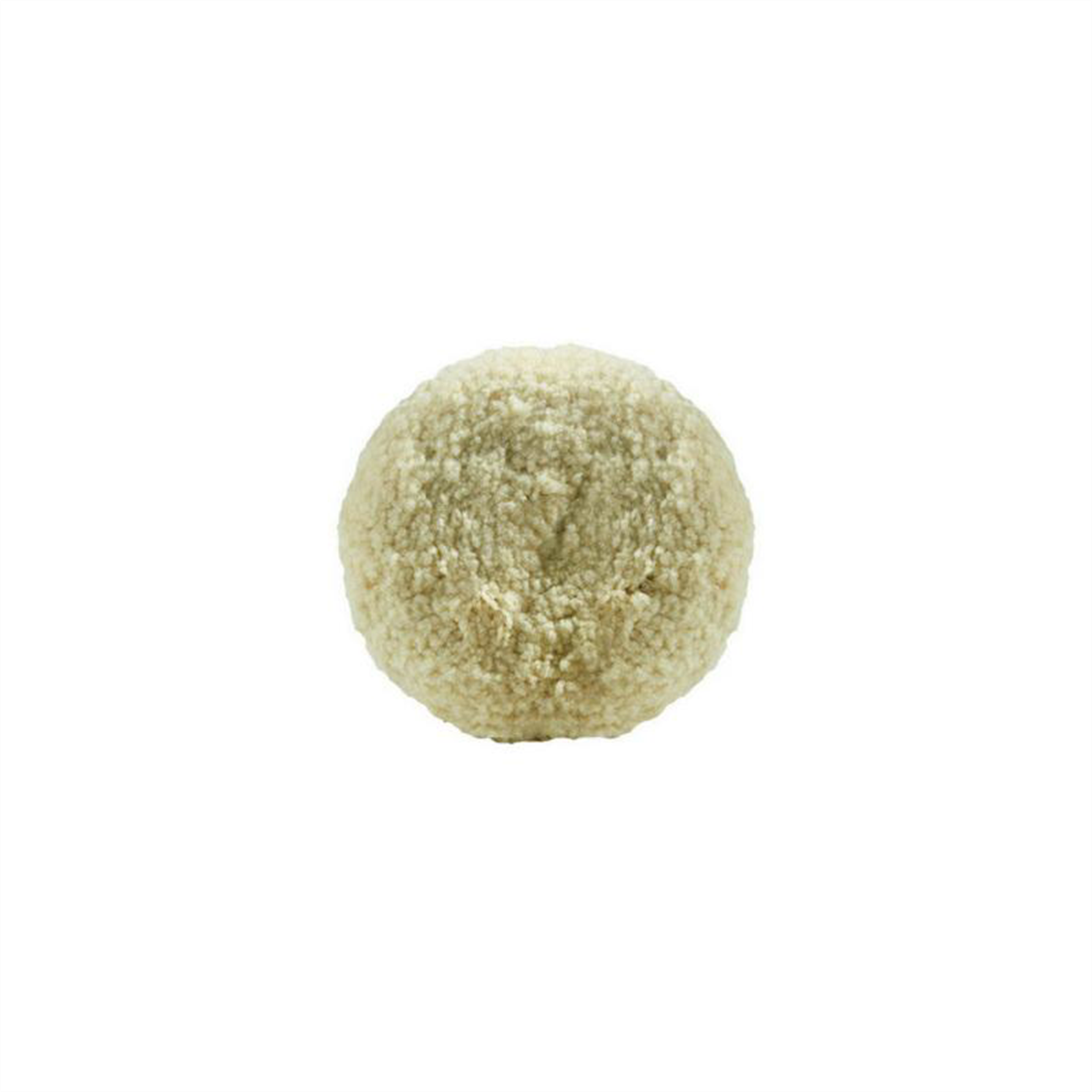 Buff And Shine 802N Double Sided Buffing Pad, 8 in Dia, 100% Twisted Wool Pad, Natural