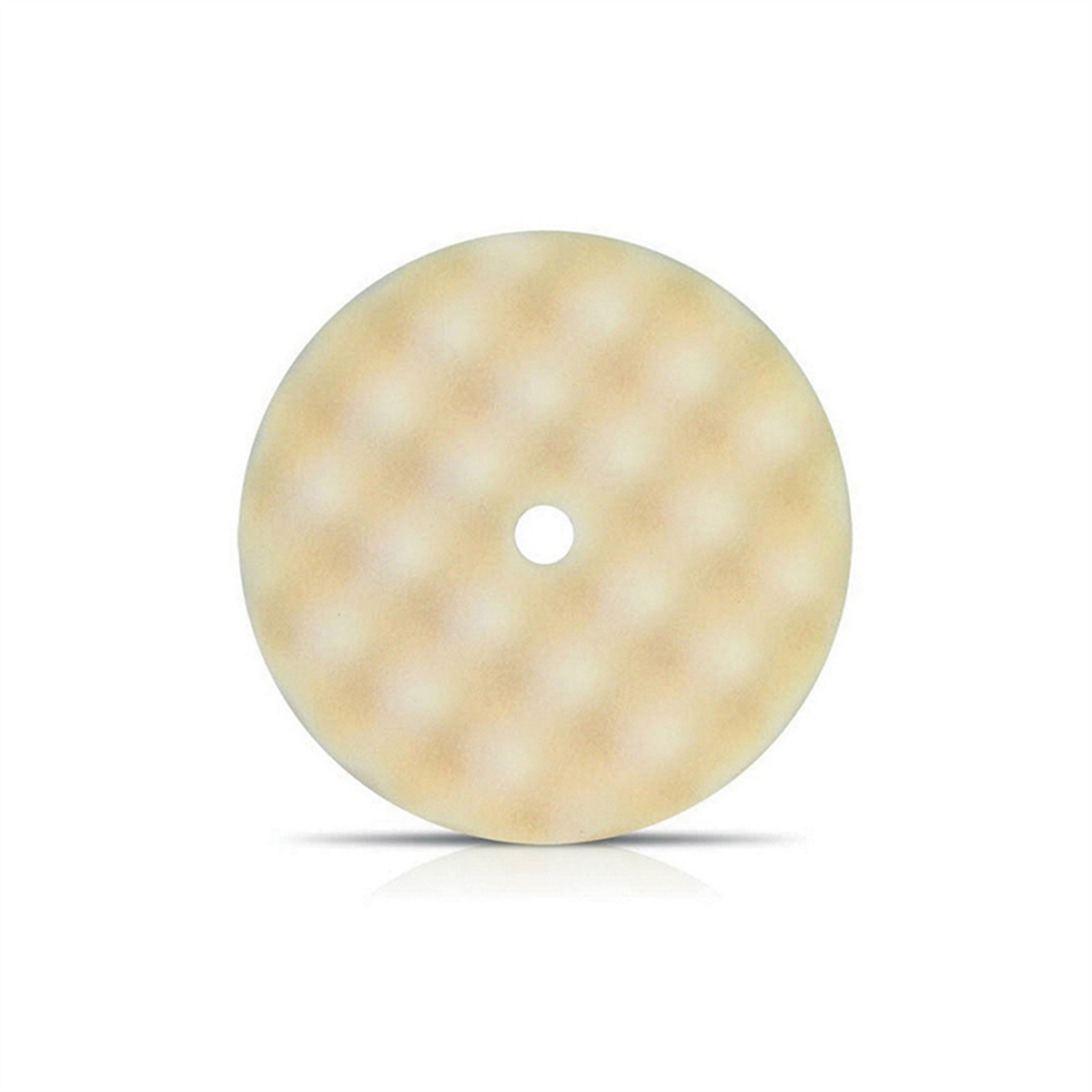 Buff And Shine 899WG Convoluted Face Buffing Grip Pad, 8 in Dia, 1-1/2 in THK, Hook and Loop Attachment, White