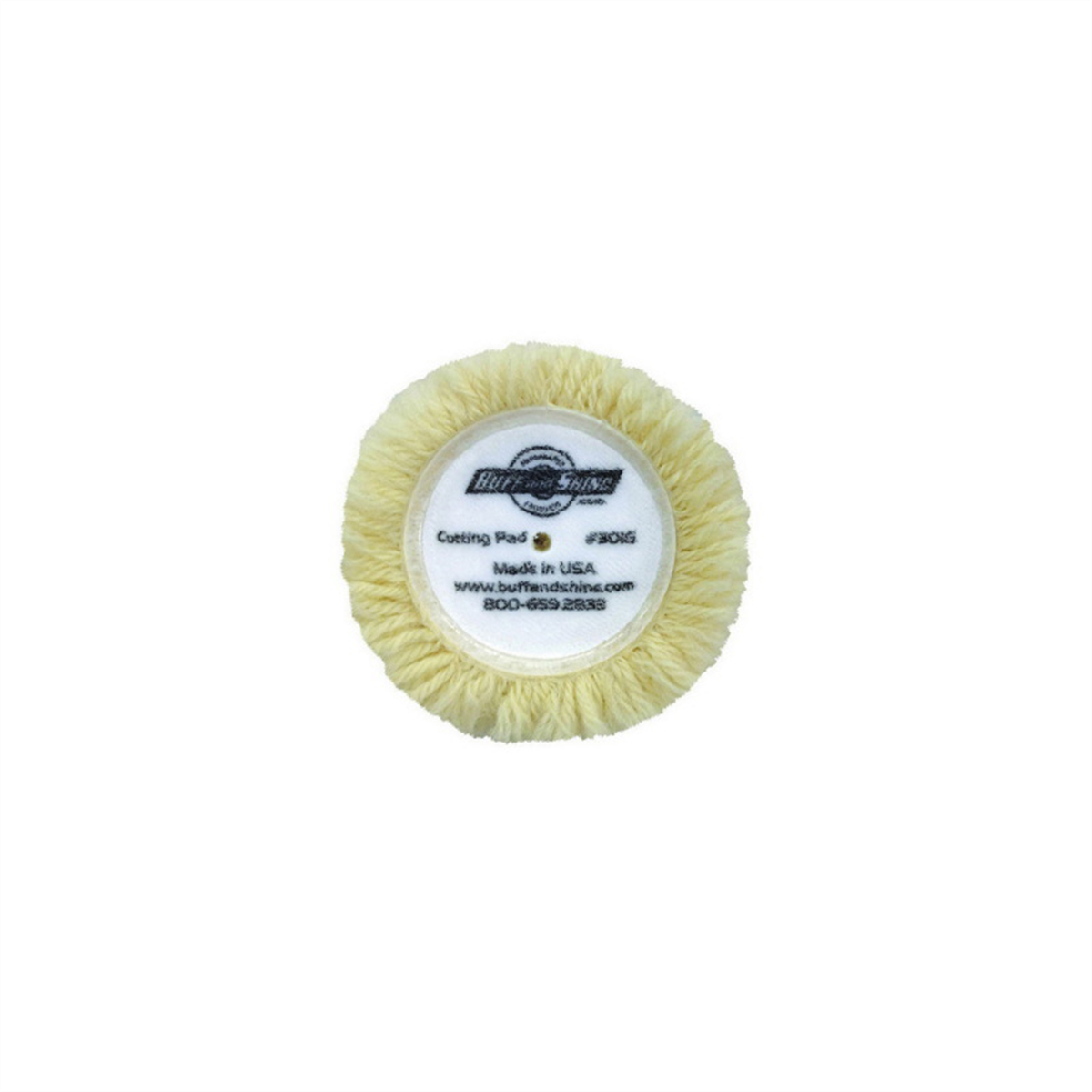 Buff And Shine TP-3 Buffing Kit, 3 in Dia, Hook and Loop Attachment, Wool and Foam Pad, Beige