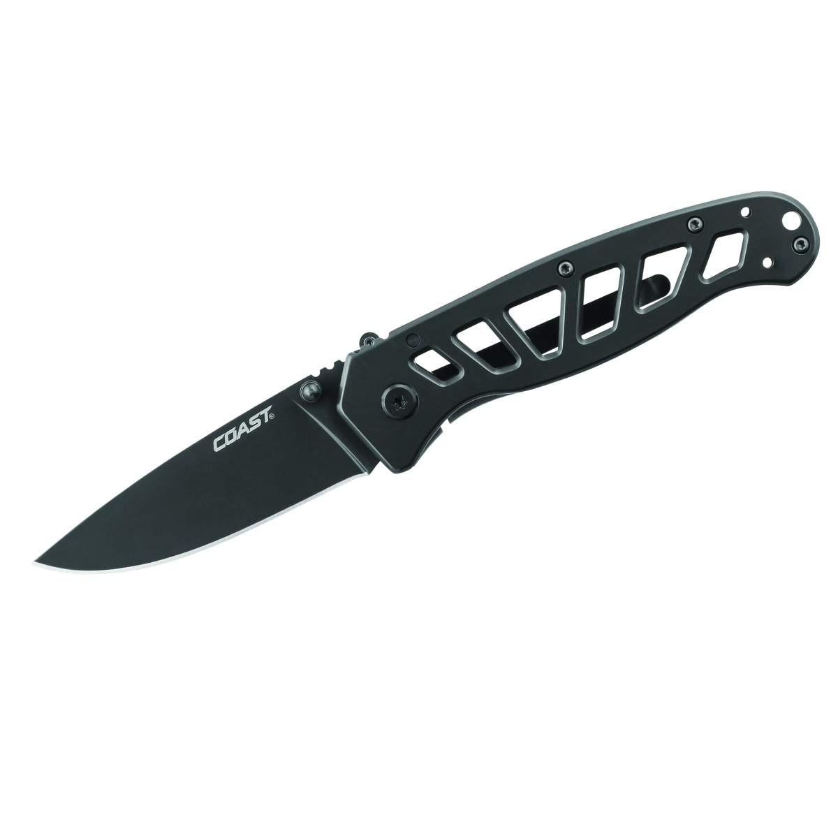 COAST Products FDX302 1919 Double Lock Folder 7cr17 Stainless Steel Blade Folding Pocket Knife - Steel