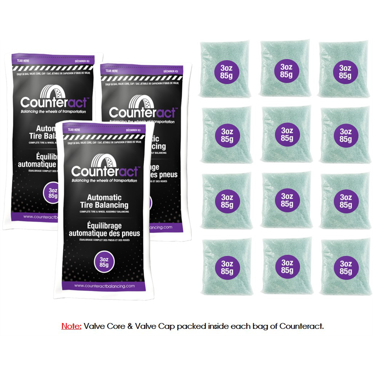 Counteract Pack Of 12 - 3oz Counteract Balancing Bead Bags.