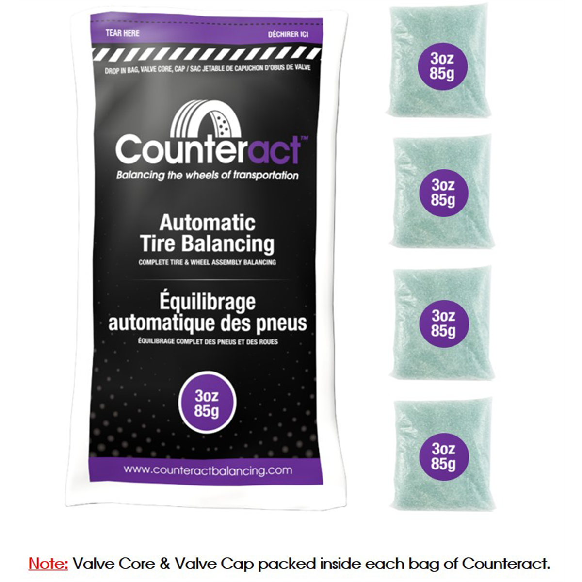 Counteract Pack Of 4 - 3oz Counteract Balancing Bead Bags.