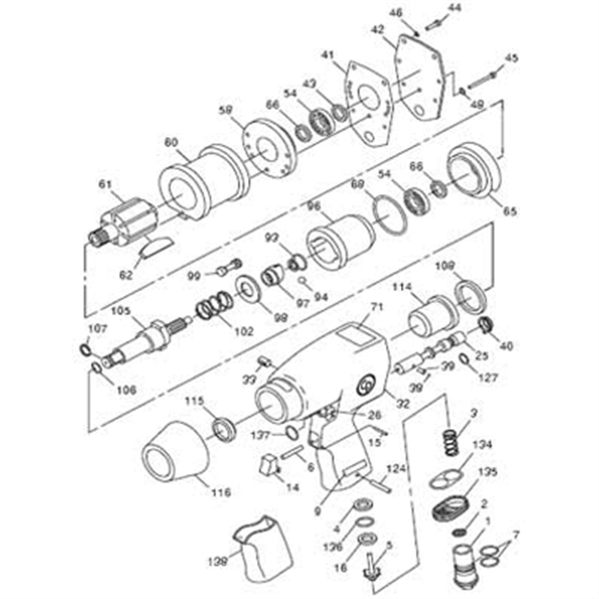 Chicago Pneumatic Repair Kit 772h