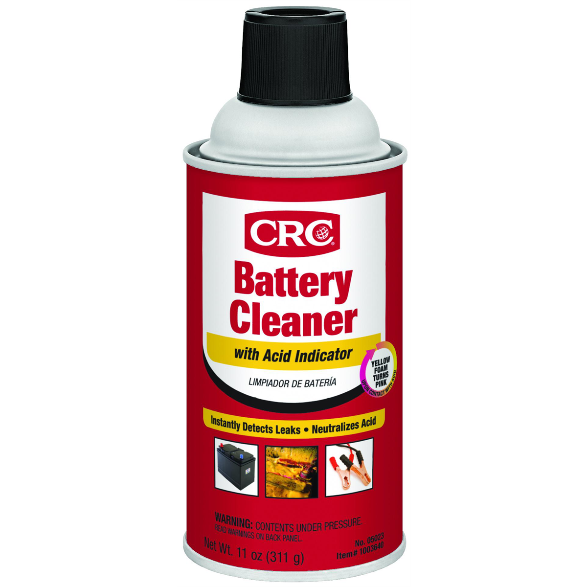 CRC Industries Battery Cleaner with Acid Indicator 1X11OZ