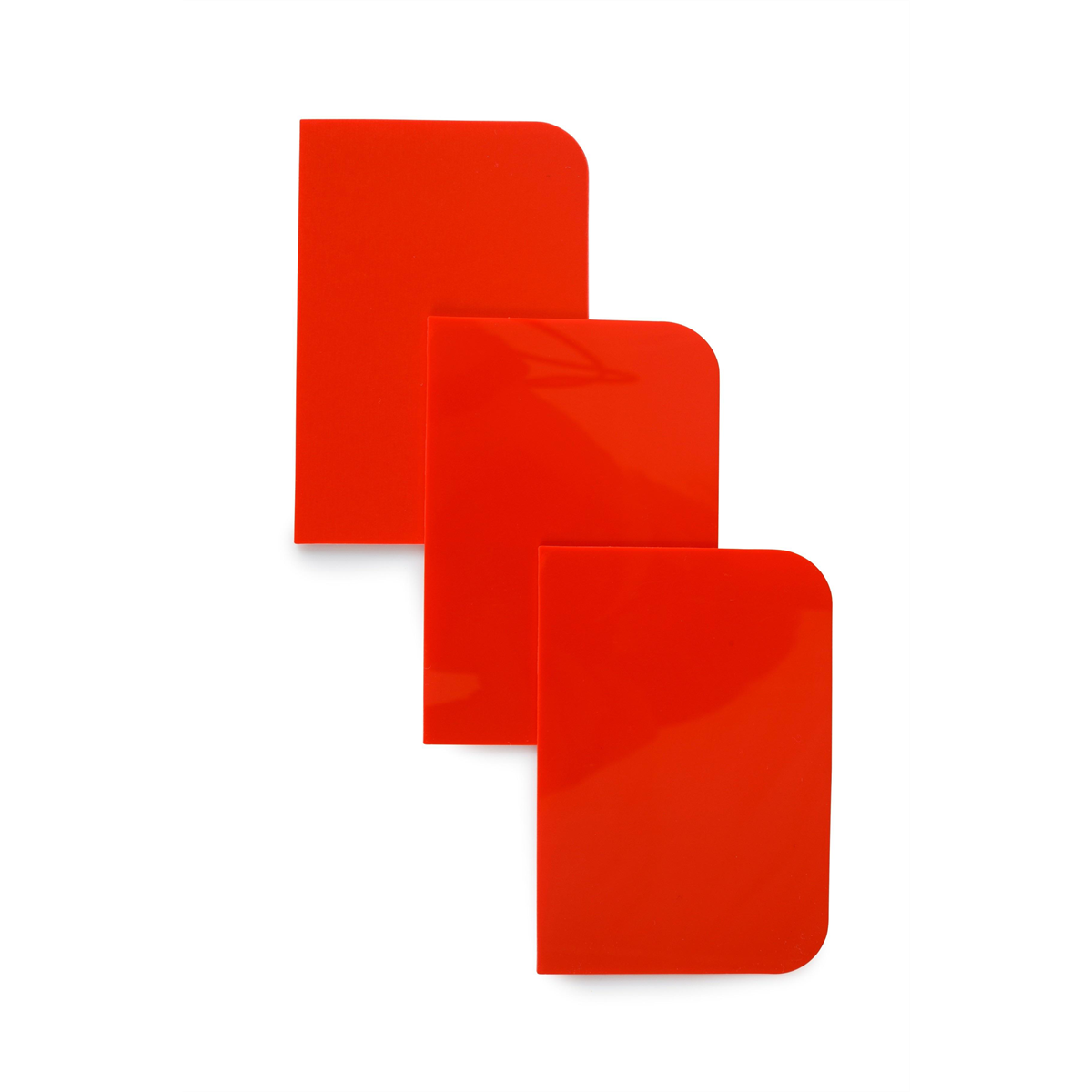 CTW International Plastic Red Standard Spreaders, 100/carton