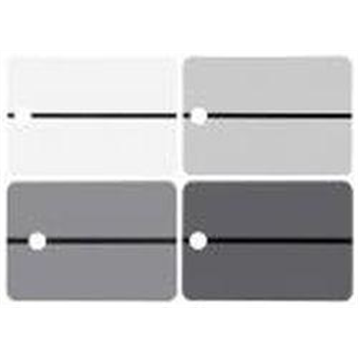 CTW International Metal Spray Samples - Black Stripe on WHITE, 25 pcs per box