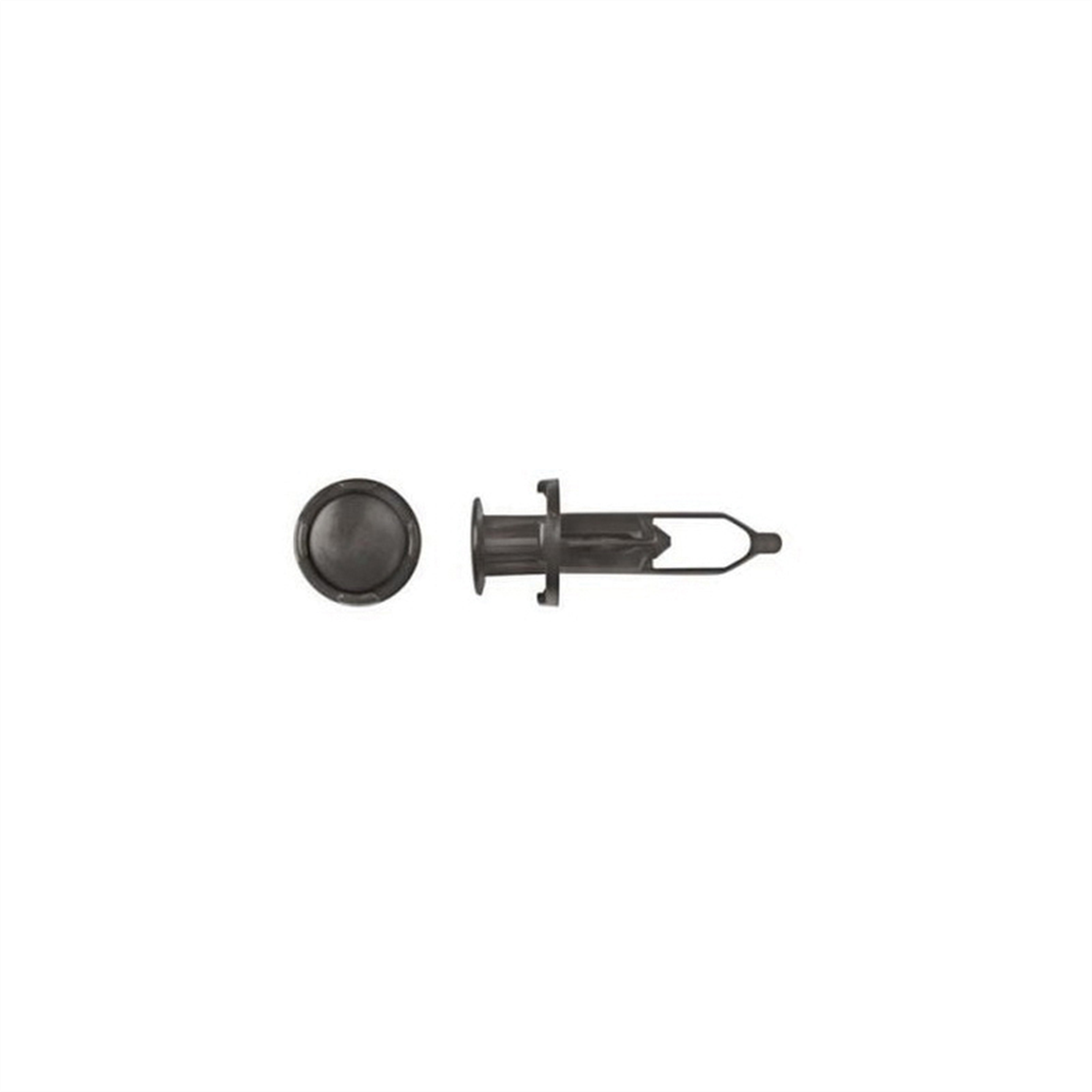 Disco Automotive Hardware 10628pk Push-type Retainer, 31 Mm L Stem X 23/64 In Hole, Nylon, Black