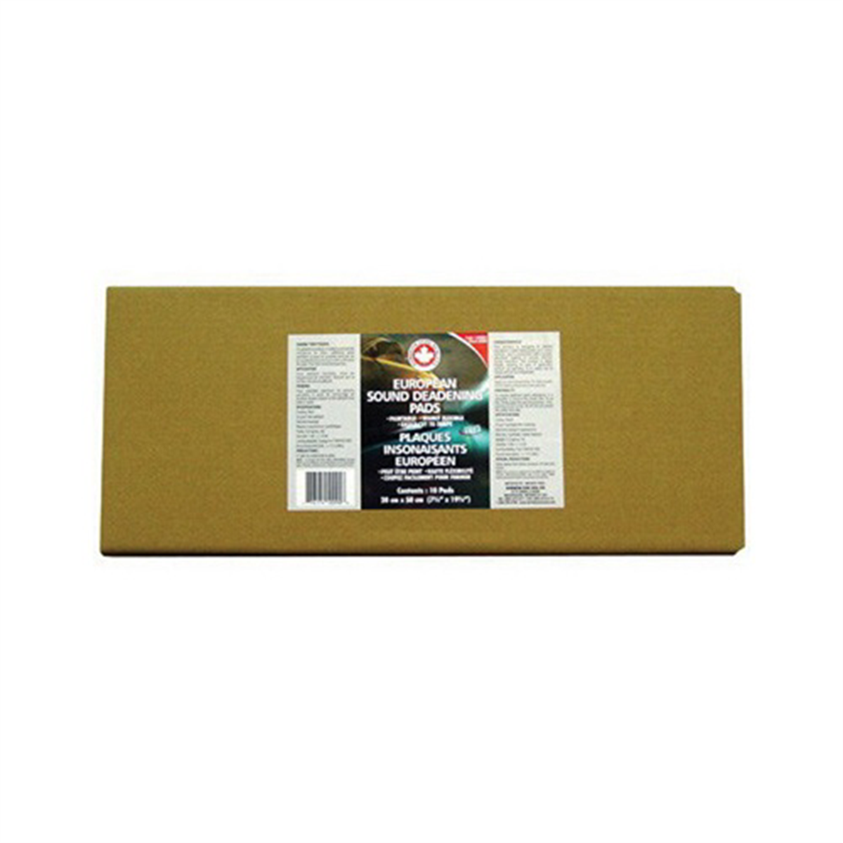 Dominion Sure Seal 100901 European Sound Deadening Pads, 8 in x 20 in, Asphalt/Bitumen, Black