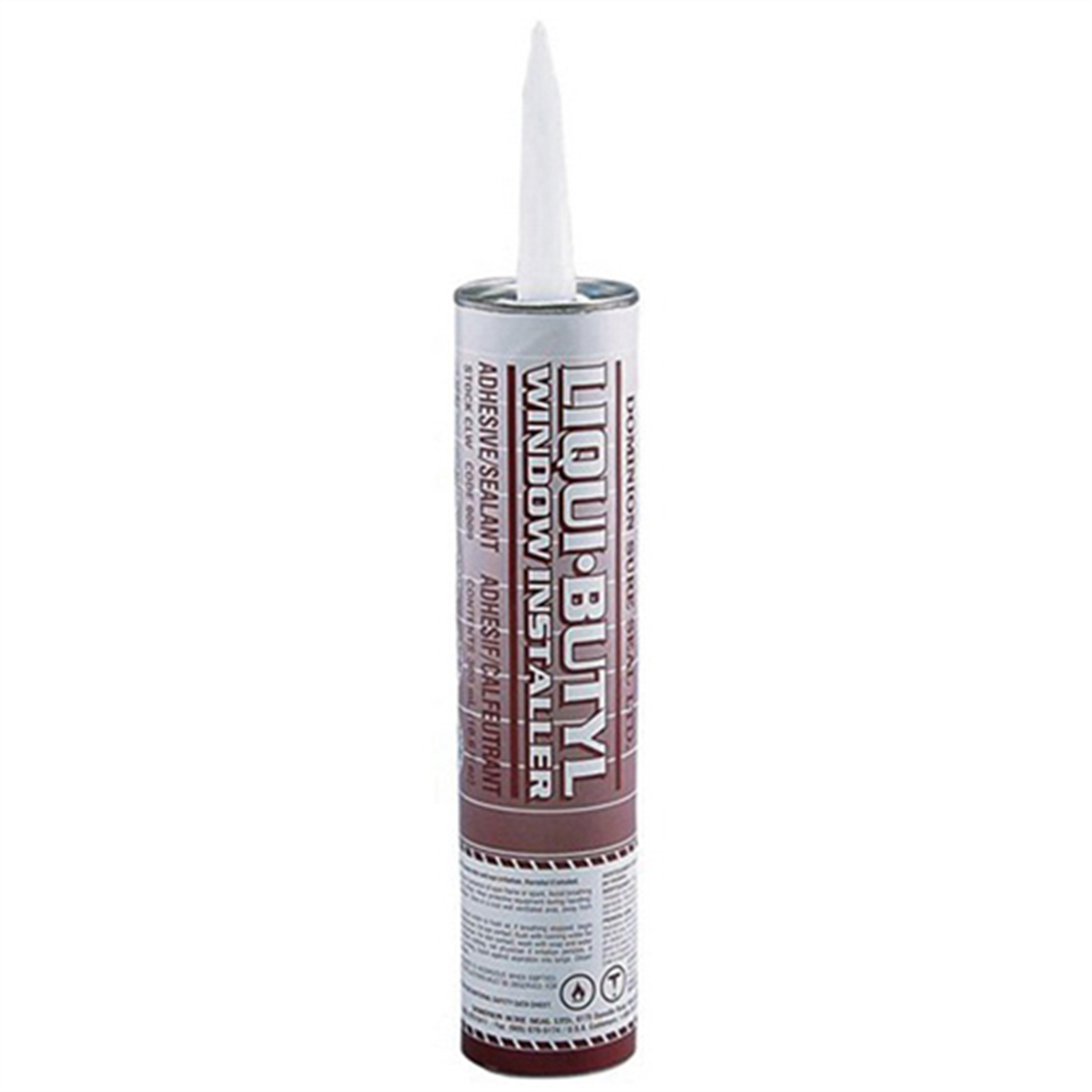 Dominion Sure Seal 9009 Liquid Butyl Sealer, 300 mL Cartridge, Black, Liquid, 24 hr Curing