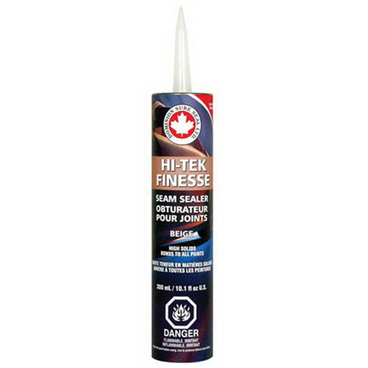 Dominion Sure Seal Hi-Tek Finesse 9005 All-Purpose Sure Seal Adhesive Sealant, 300 mL Cartridge, Beige, Liquid