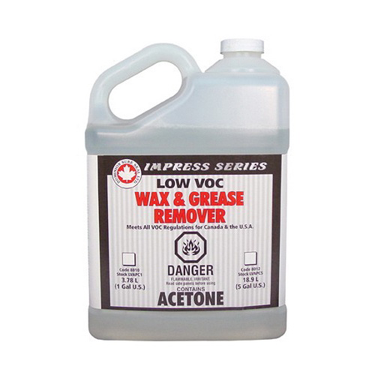 Dominion Sure Seal 8010 Low VOC Wax and Grease Remover, 1 gal Can, Liquid