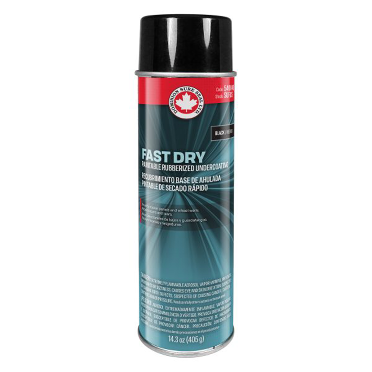 Dominion Sure Seal Fast Dry Paintable Black Rubberized and Low Voc Undercoating