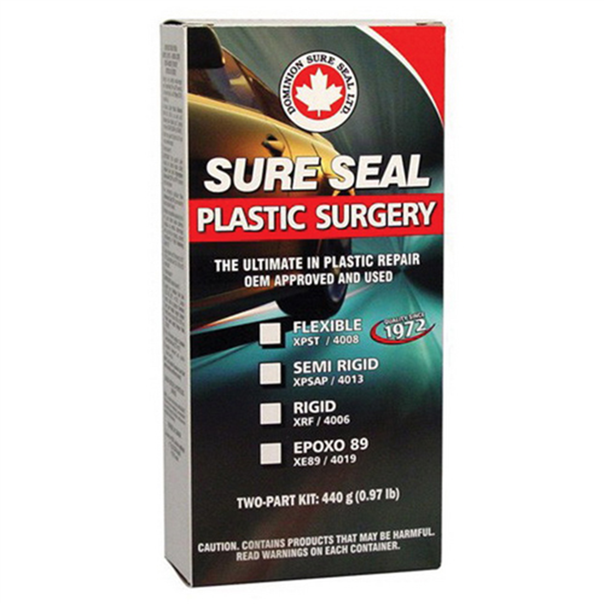 Dominion Sure Seal 4006 Plastic Surgery Series 2-Component Rigid Epoxy Adhesive Filler, 15.5 oz, Liquid