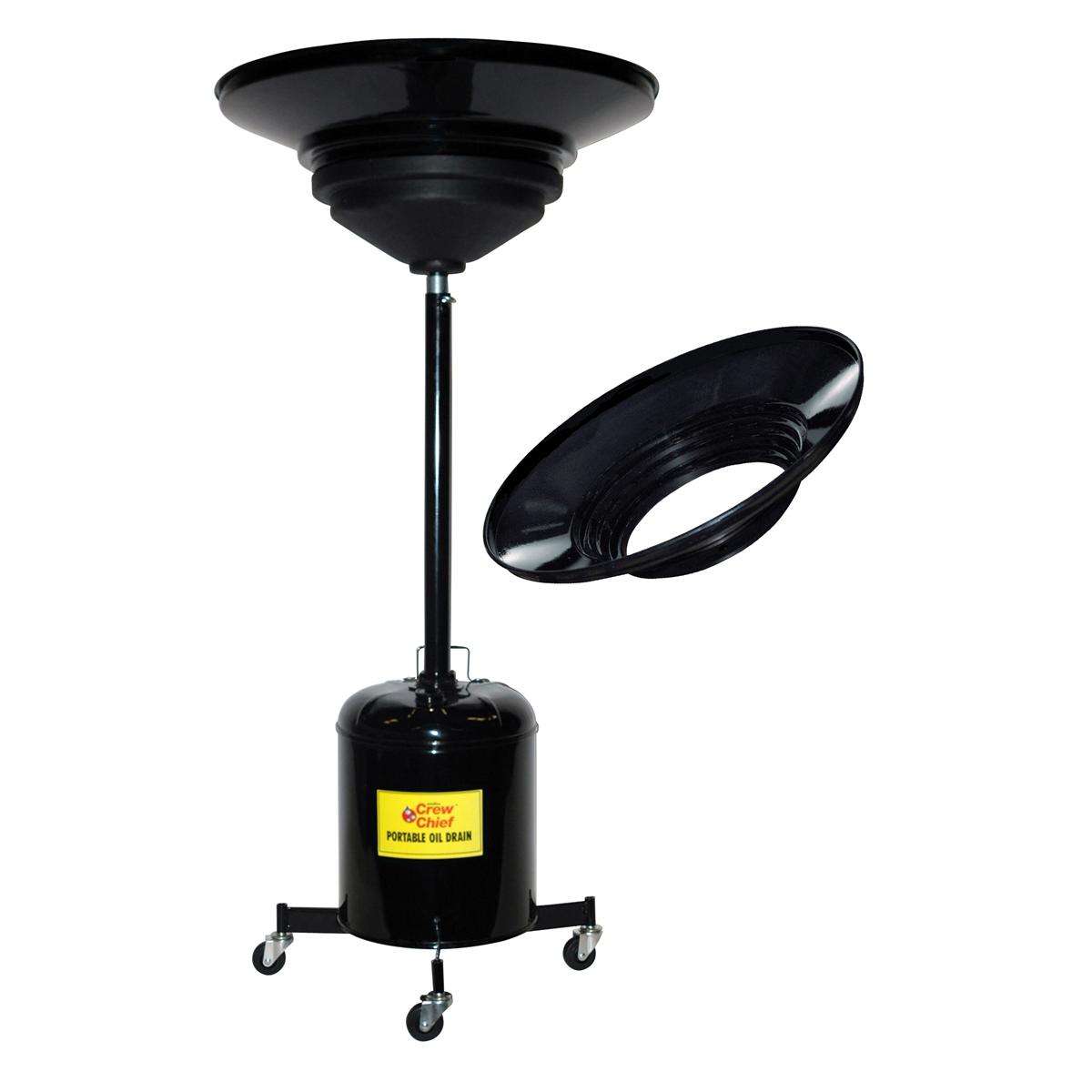 John Dow Industries 5-gal Oil Drain W/ Caster Base & Drain Pan Adapter