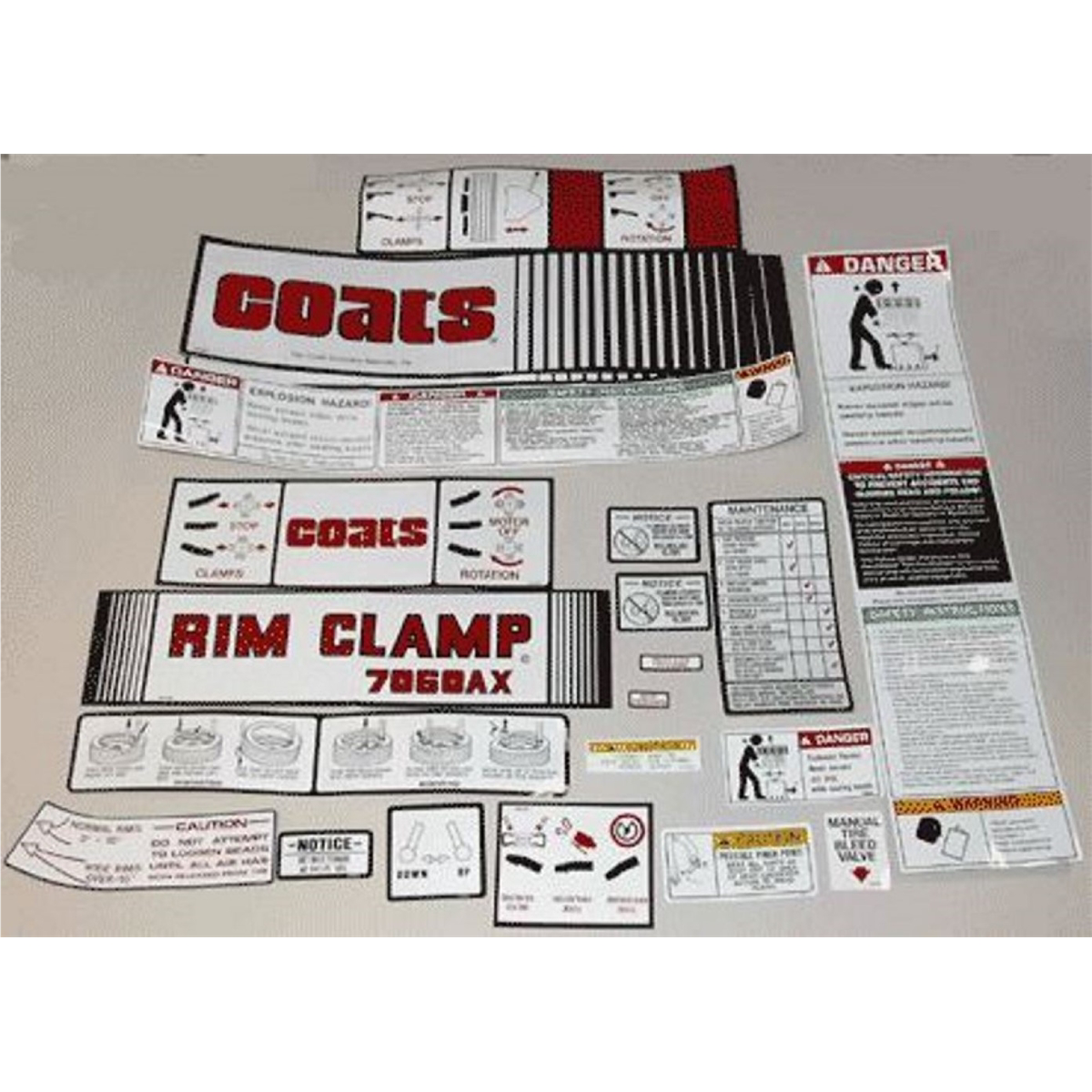 The Coats Company Llc COATS 12-Piece Decal Sticker Kit #7060
