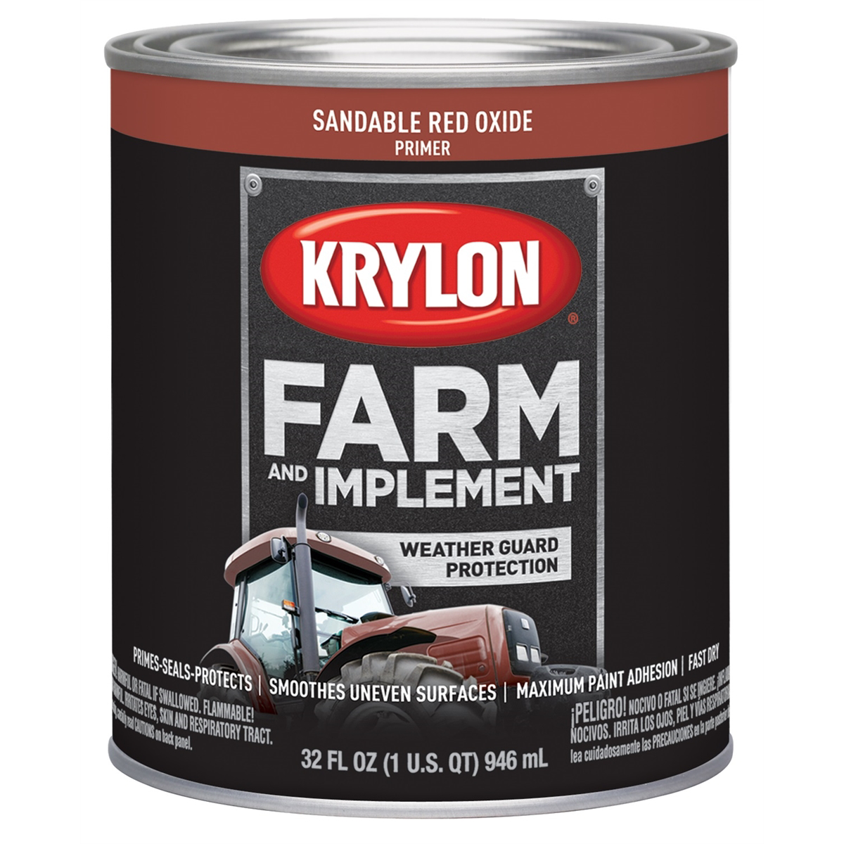 Krylon Sandable Red Oxide Primer 32 oz. Quart