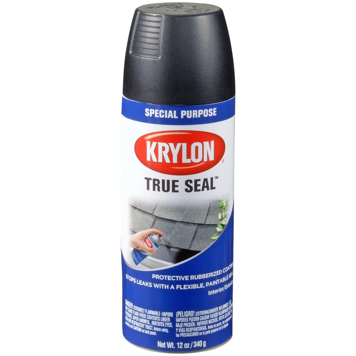 Krylon Trueseal Rubberized Coating Black 12 oz.