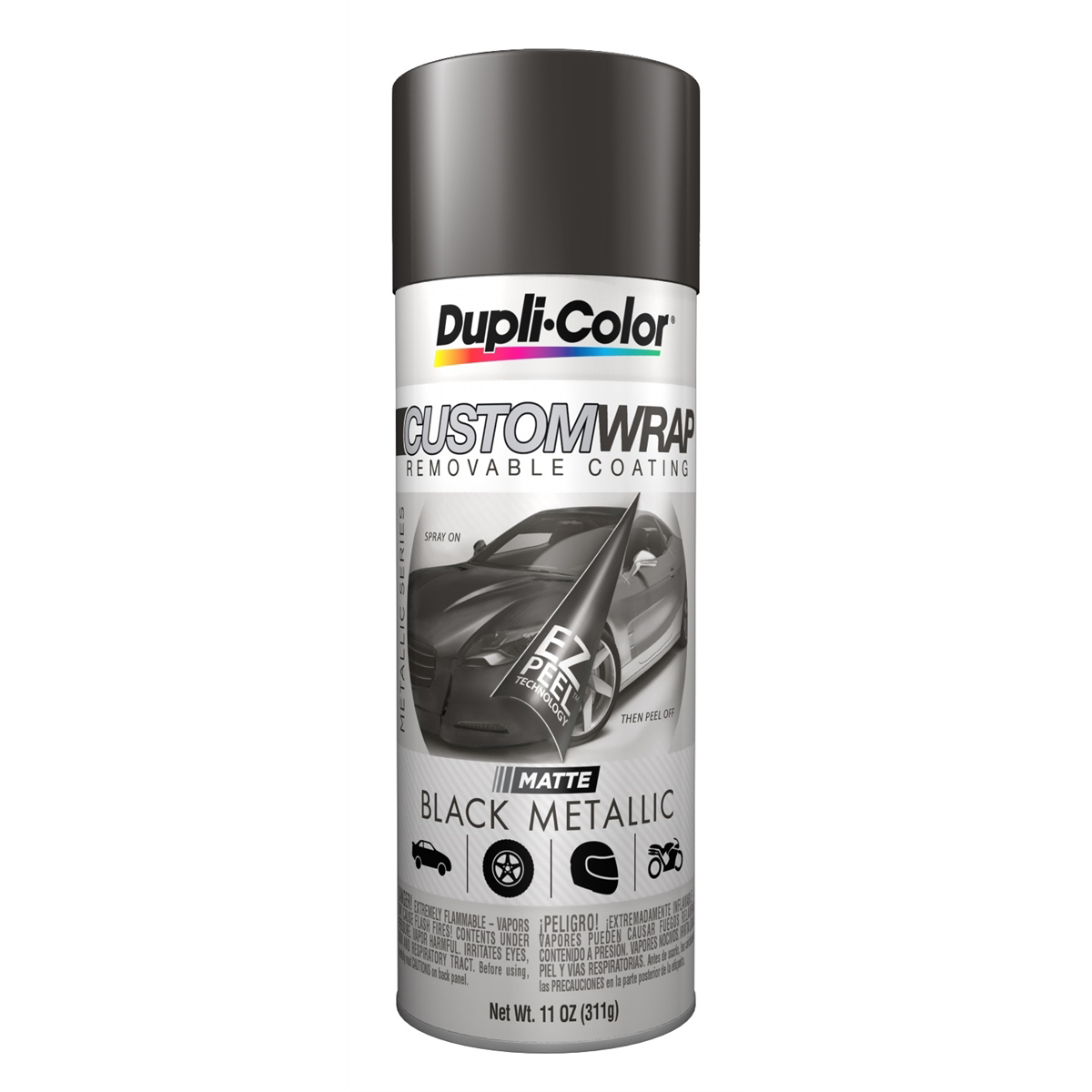 Krylon Custom Wrap, Matte Black Metallic