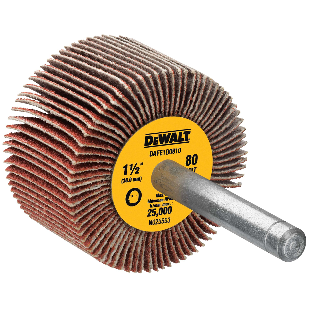 Dewalt 1 1/2-inch By 1-inch By 1/4-inch Hp 80g Flap Wheel