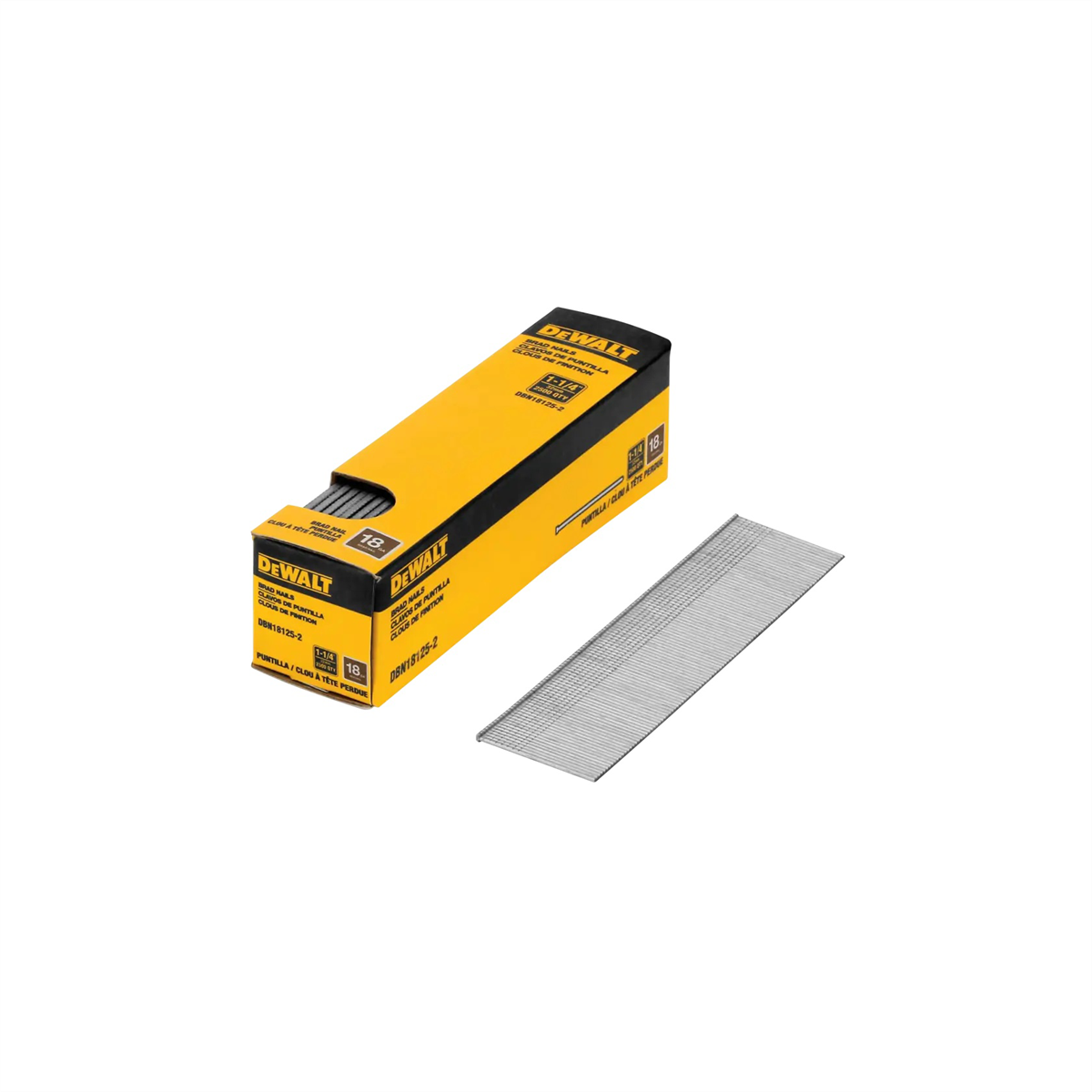 Dewalt 1-1/4 In. 18 Gauge Brad Nails (2,500 Pk)