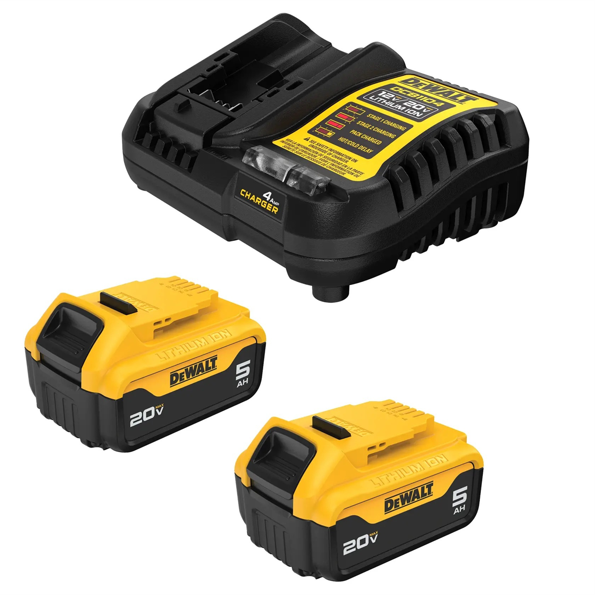 DeWalt 20V MAX* Lithium-Ion 5.0 Ah Starter Kit