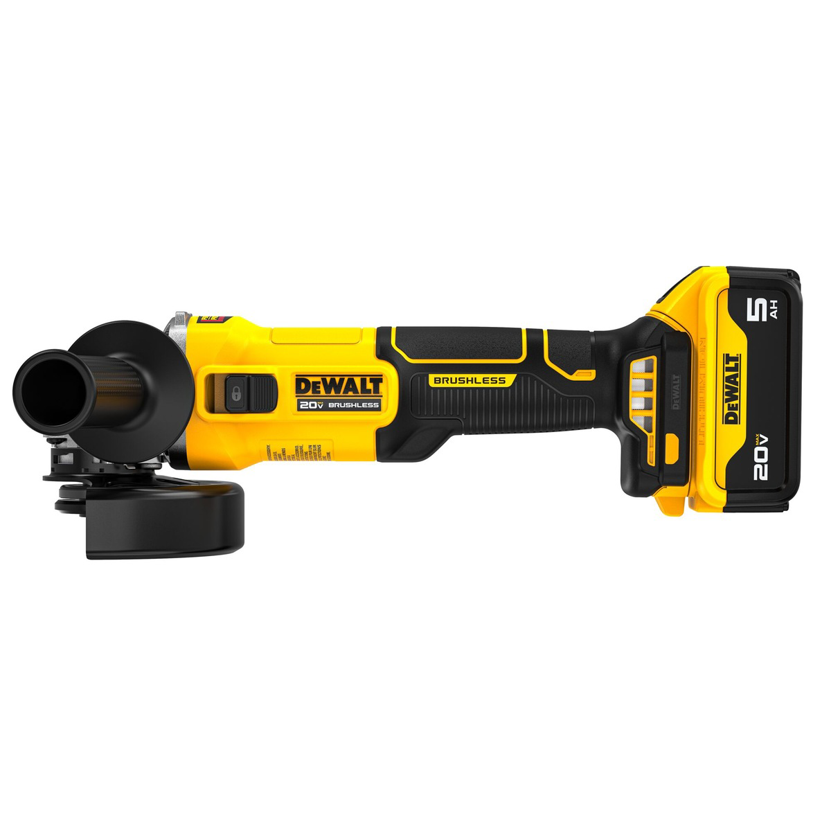 DeWalt 20V BL 4.5 Angle Grinder - 5AH KIT