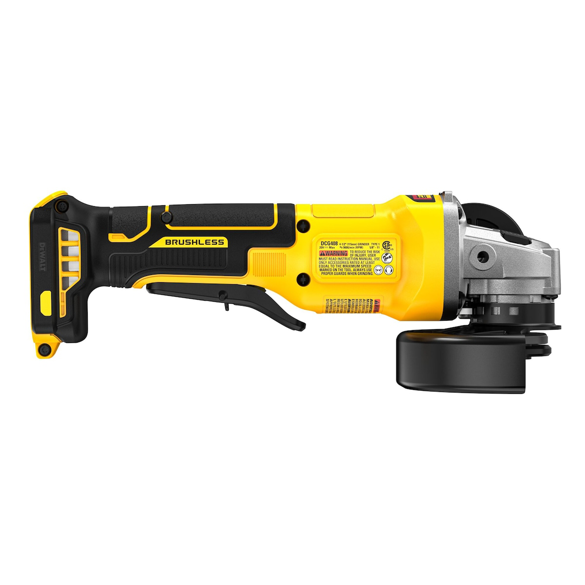 DeWalt 20V MAX Brushless Cordless 4 1/2 in. Paddle-Switch Grinder (Tool Only)