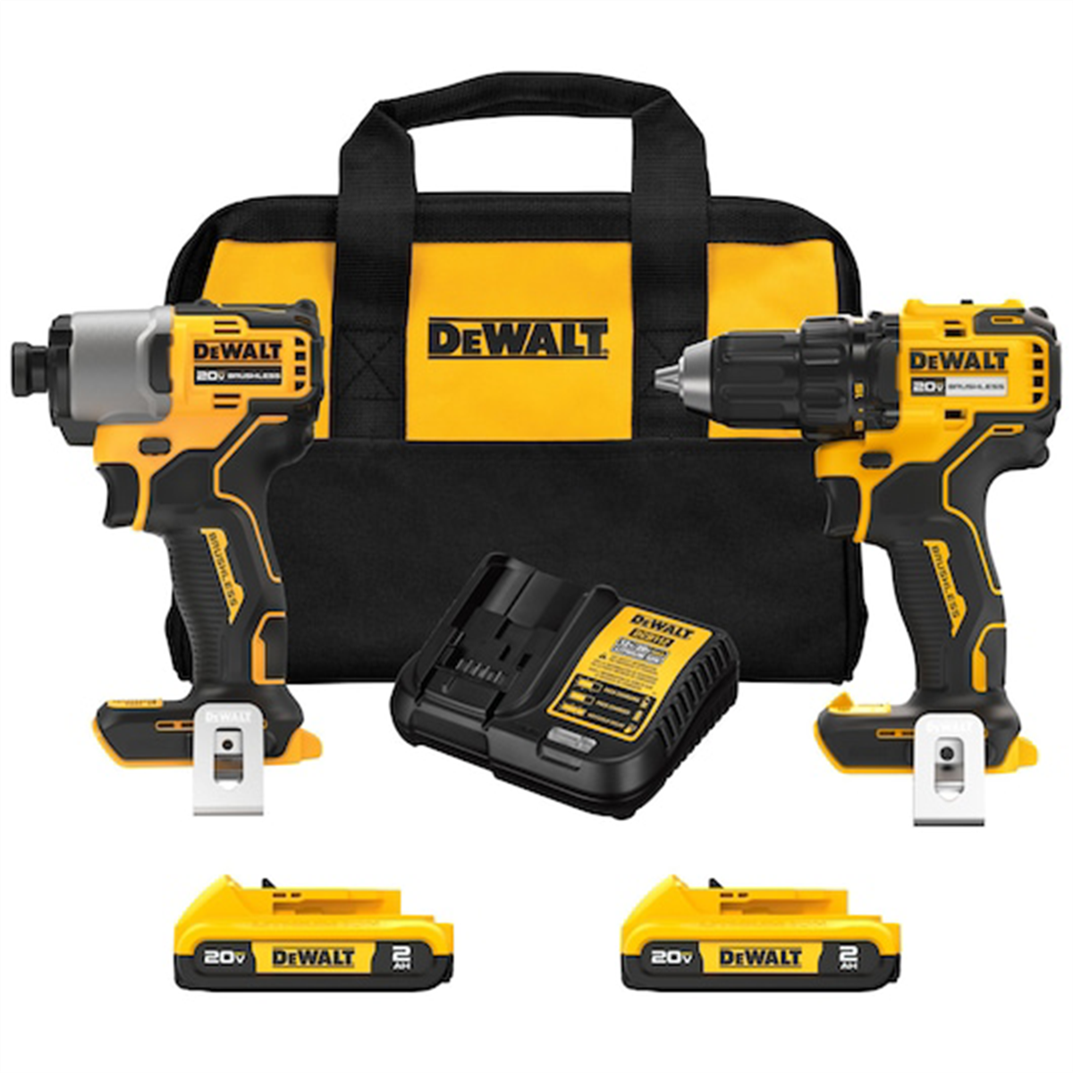 DeWalt ATOMIC 20V MAX Brushless Compact Drill/Driver and Impact Driver Combo Kit