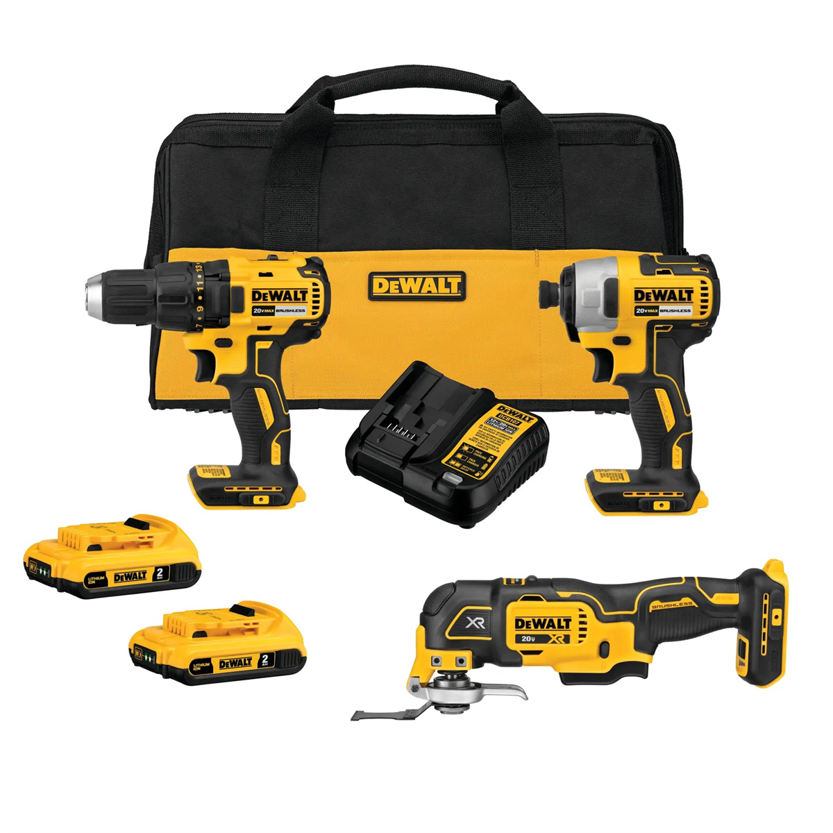 DEWALT 20V MAX* Brushless Cordless  3-Tool Combo Kit
