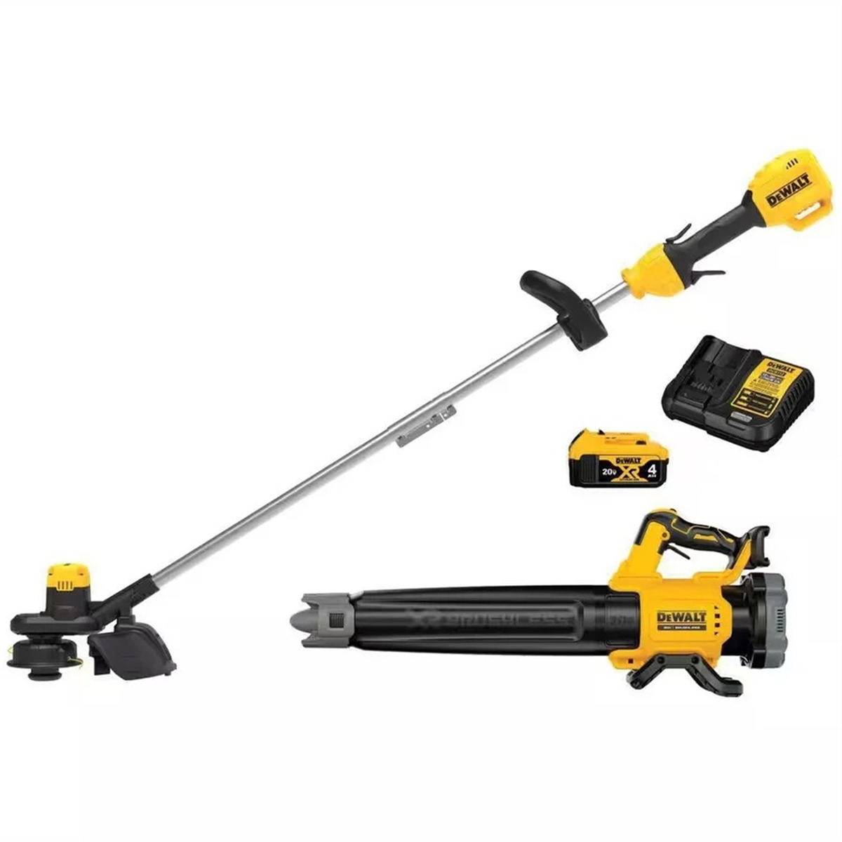 DeWalt DEWALT&reg; 20V MAX* XR&reg; Cordless Folding String Trimmer and Handheld Blower Combo Kit