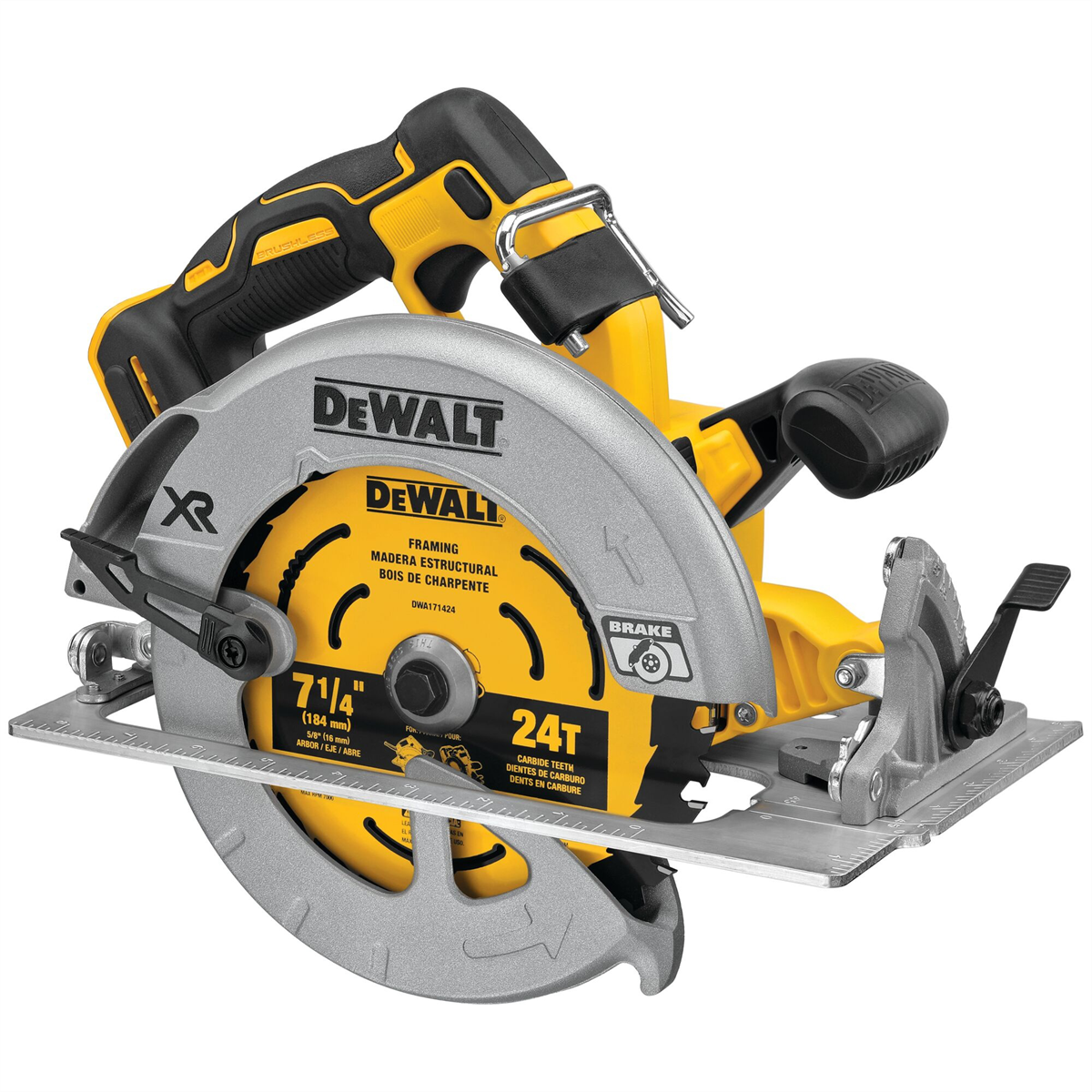 Dewalt 20v Max* Xr 7-1/4 In. Brushless Circular Saw With Power Detect Tool Technology (tool Only)