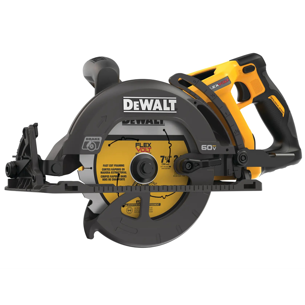 Dewalt Flexvolt 60v Max* 7-1/4 In. Cordless Worm Drive Style Saw (tool Only)