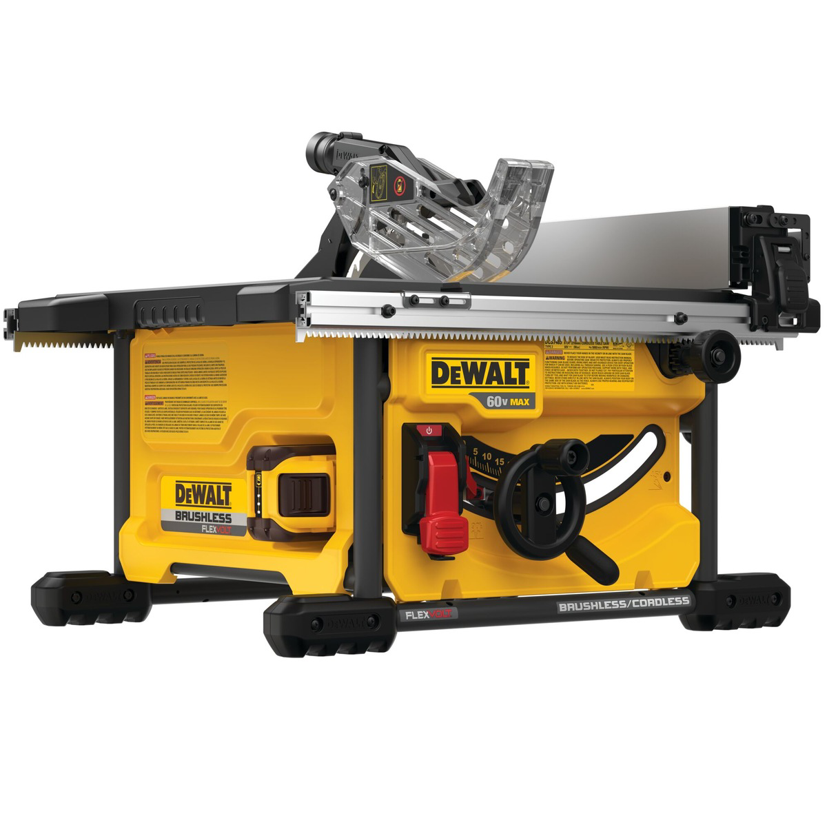 DeWalt 60V Max Table Saw W/Battery & Charger