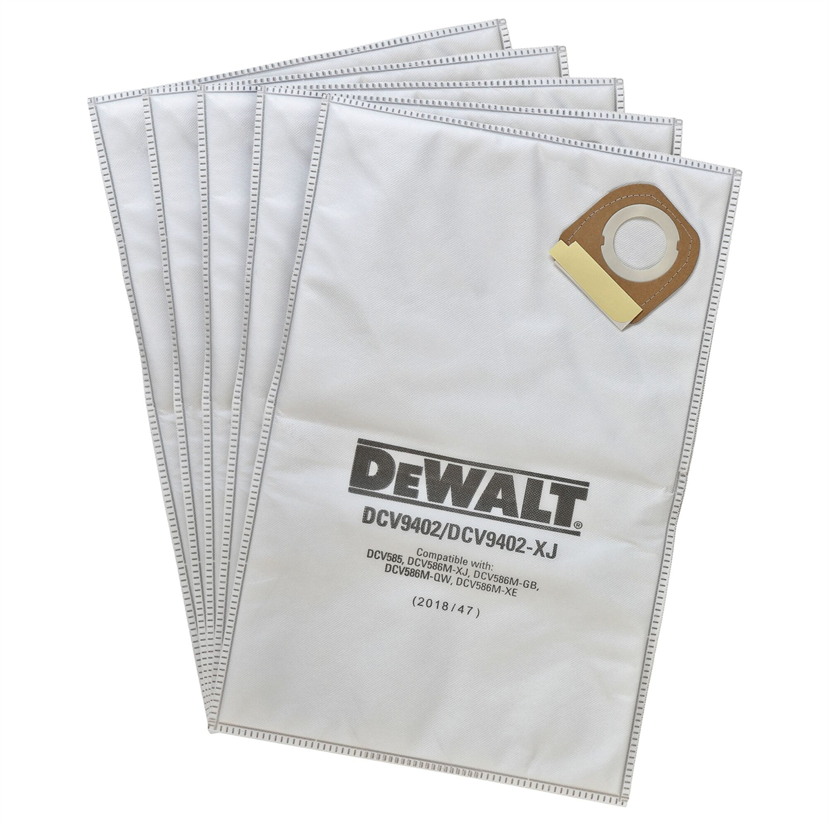 Dewalt Disposable Fleece Liner For Dcv585 Dust Extractor (5 Pk)