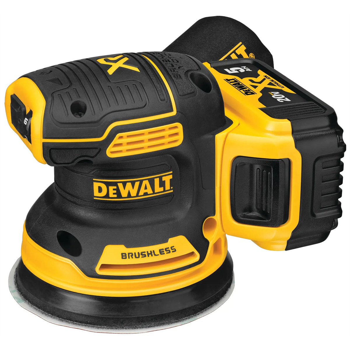 DEWALT 20V MAX* XR Brushless 5 in. Cordless Variable Speed Random Orbital Sander Kit (5.0 Ah Battery)