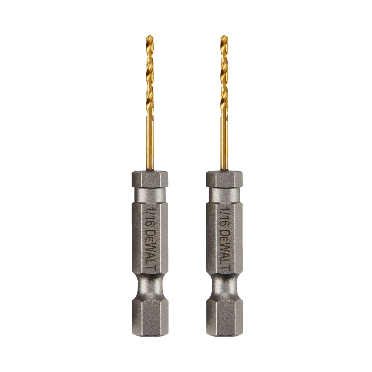 Dewalt Impact Ready 1/16" Titanium Nitride Coating Drill Bits