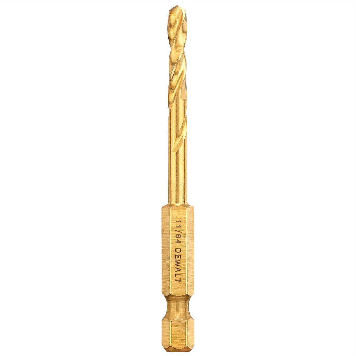 Dewalt Impact Ready Titanium Nitride Coated Drill Bit, 11/64"