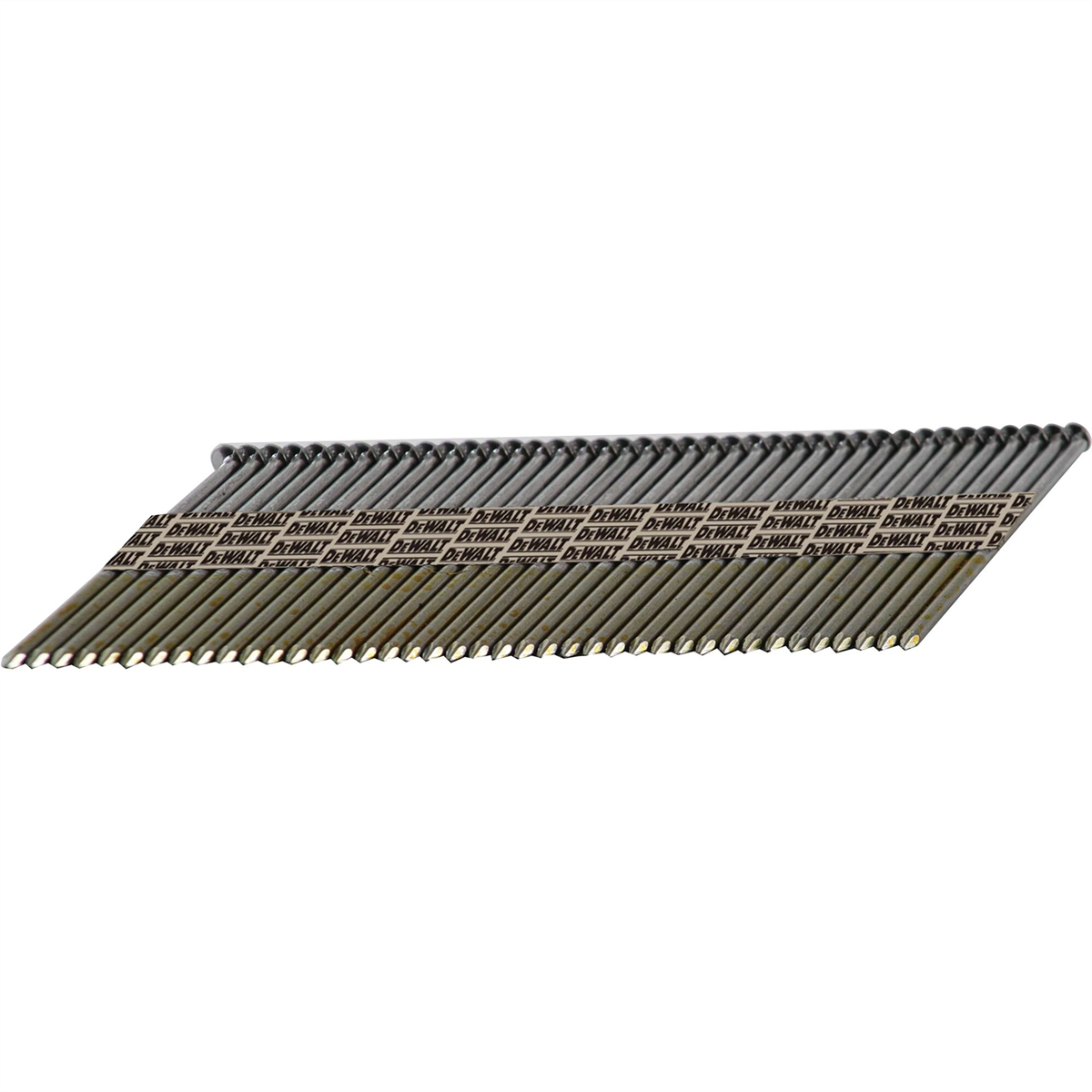 DEWALT Framing Nails, Paper Tape, 30-Degree, Smooth Shank, Bright Finish, Off-Set Round Head, 3-Inch X .120-Inch, 2500-Pack