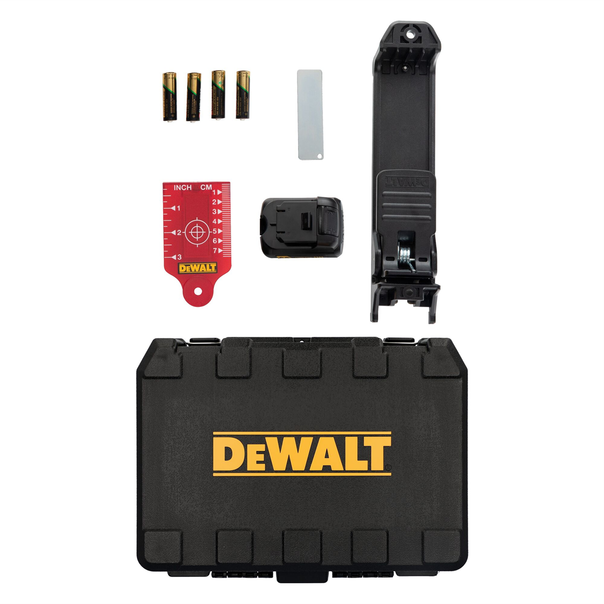 DEWALT 12V Max Laser Level, 2 Spot + Cross Line Laser, Red, 165-Foot Range