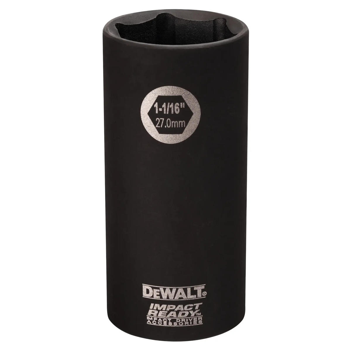 DEWALT 1-1/16-Inch Impact Ready Deep Socket For 1/2-Inch Drive