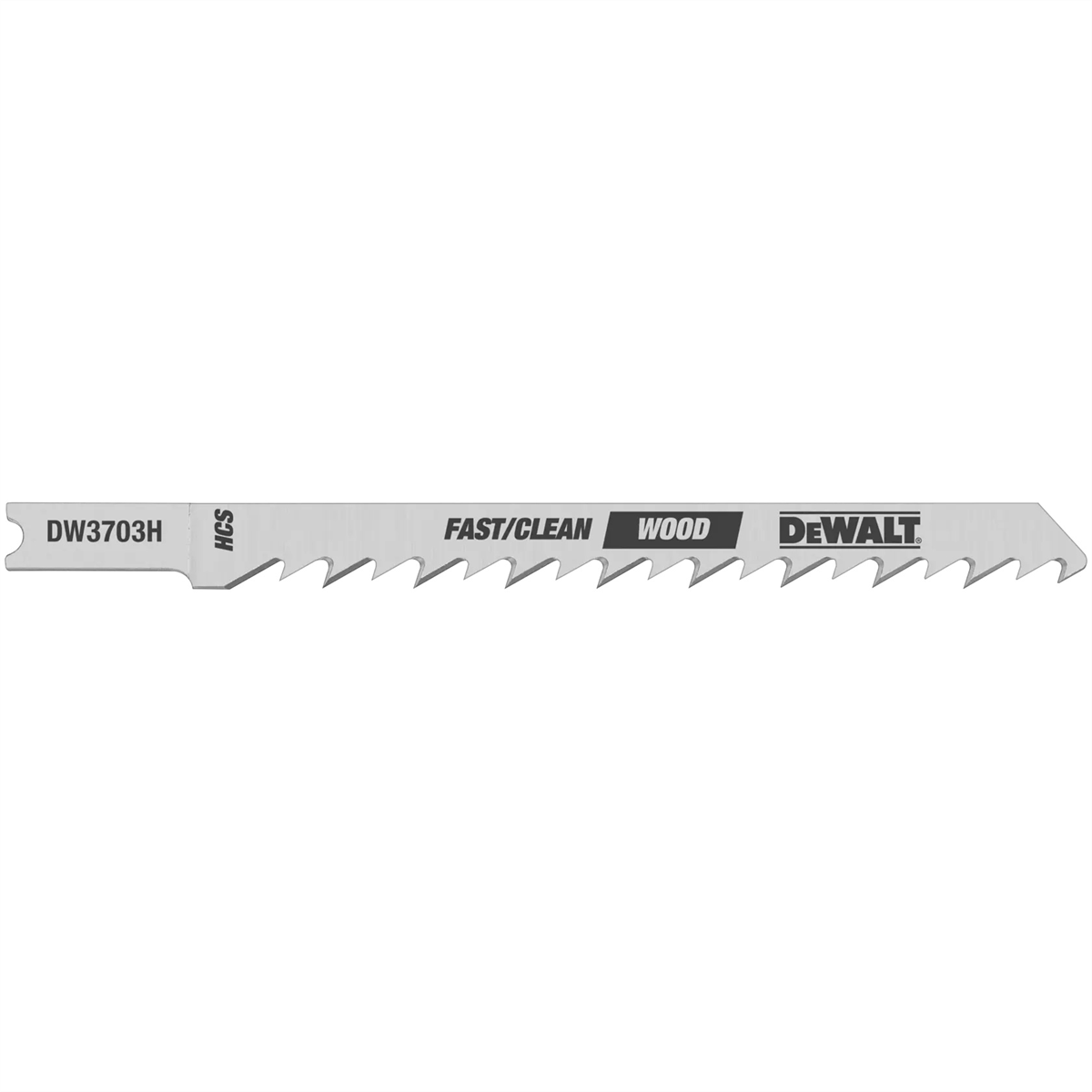Dewalt 4-inch 6tpi Fast Clean High U-shank Woodcutting Jig Saw Blade (2-pack)