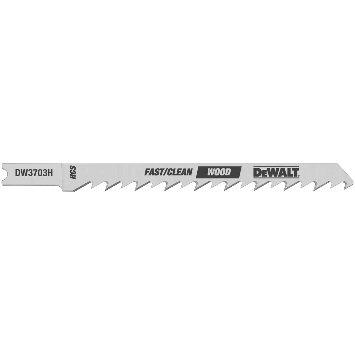 Dewalt 4-inch 6 Tpi Fast Clean Hcs U-shank Cut Woodcutting Jig Saw Blade (5-pack)