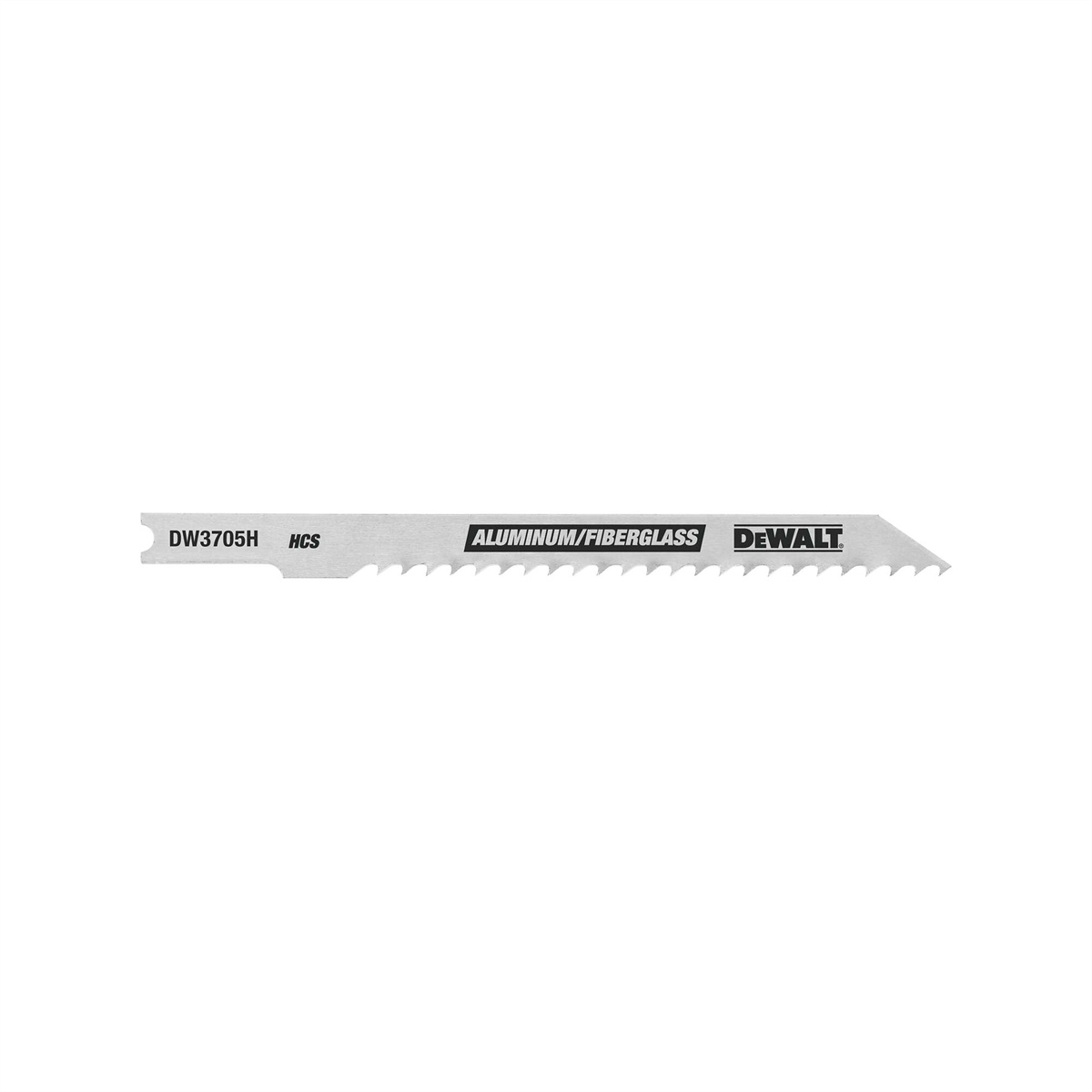 Dewalt 4-inch 8 Tpi Fast Clean Hcs U-shank Cut Aluminum And Fiberglass Jig Saw Blade (5-pack)
