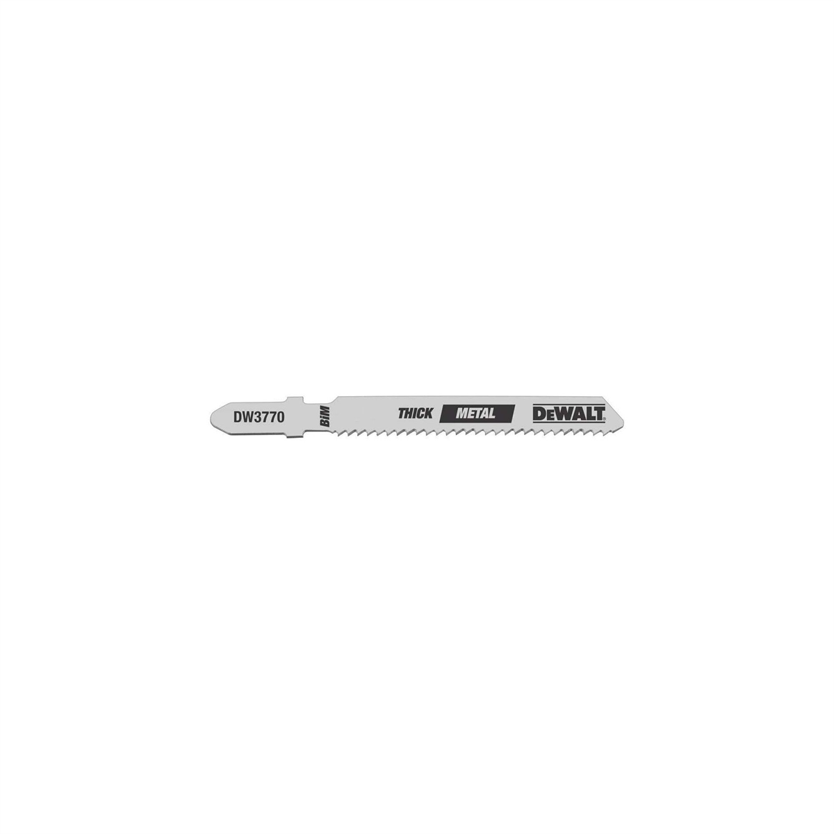 Dewalt Jigsaw Blades, Thick Metal Cutting, T-shank, 3-inch, 14-tpi, 5-pack (dw37705)