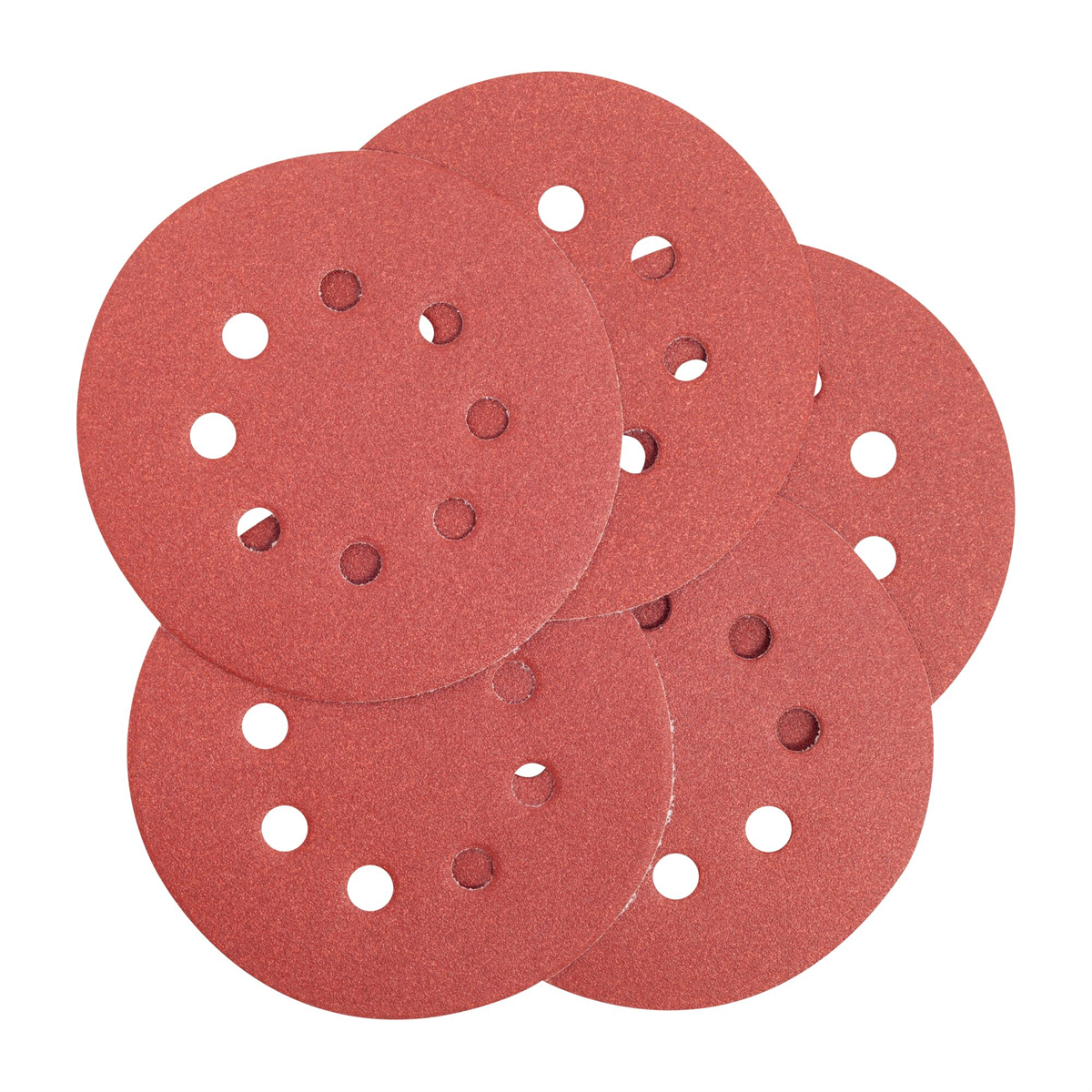Dewalt 5-inch 8 Hole 150 Grit Hook And Loop Random Orbit Sandpaper (5-pack) , Beige