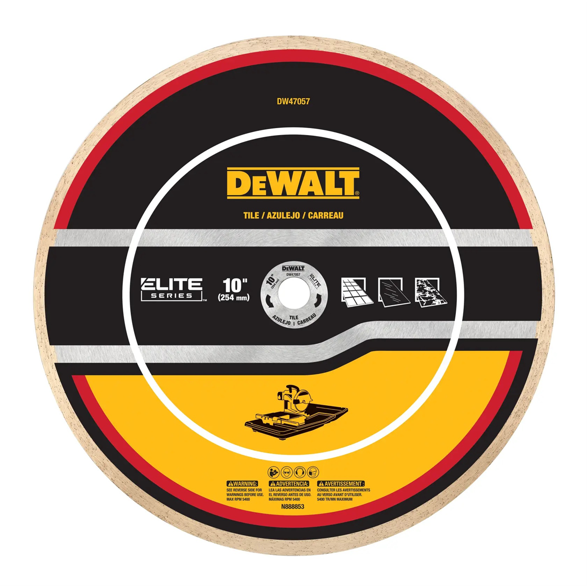 Dewalt Xp7 10" Tile Diamond Blades