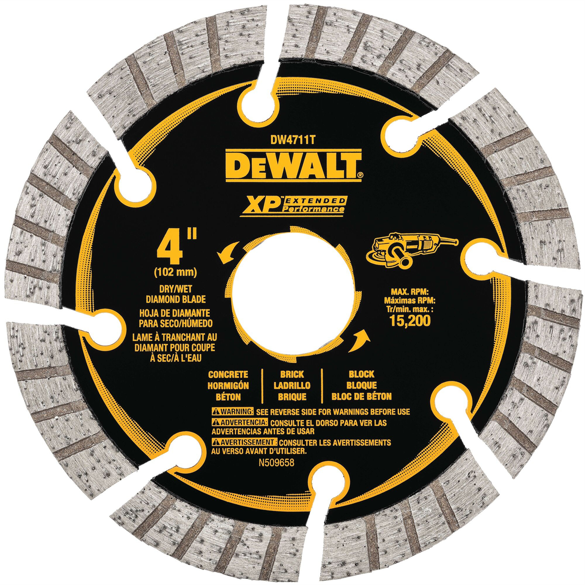 Dewalt Xp 4" All-purpose Segmented Diamond Blades