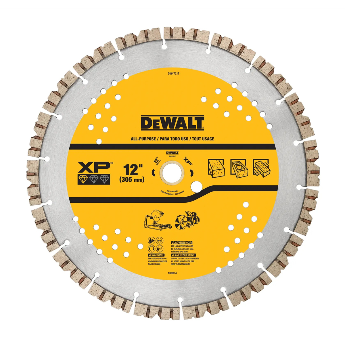Dewalt Xp 12" All-purpose Segmented Diamond Blades