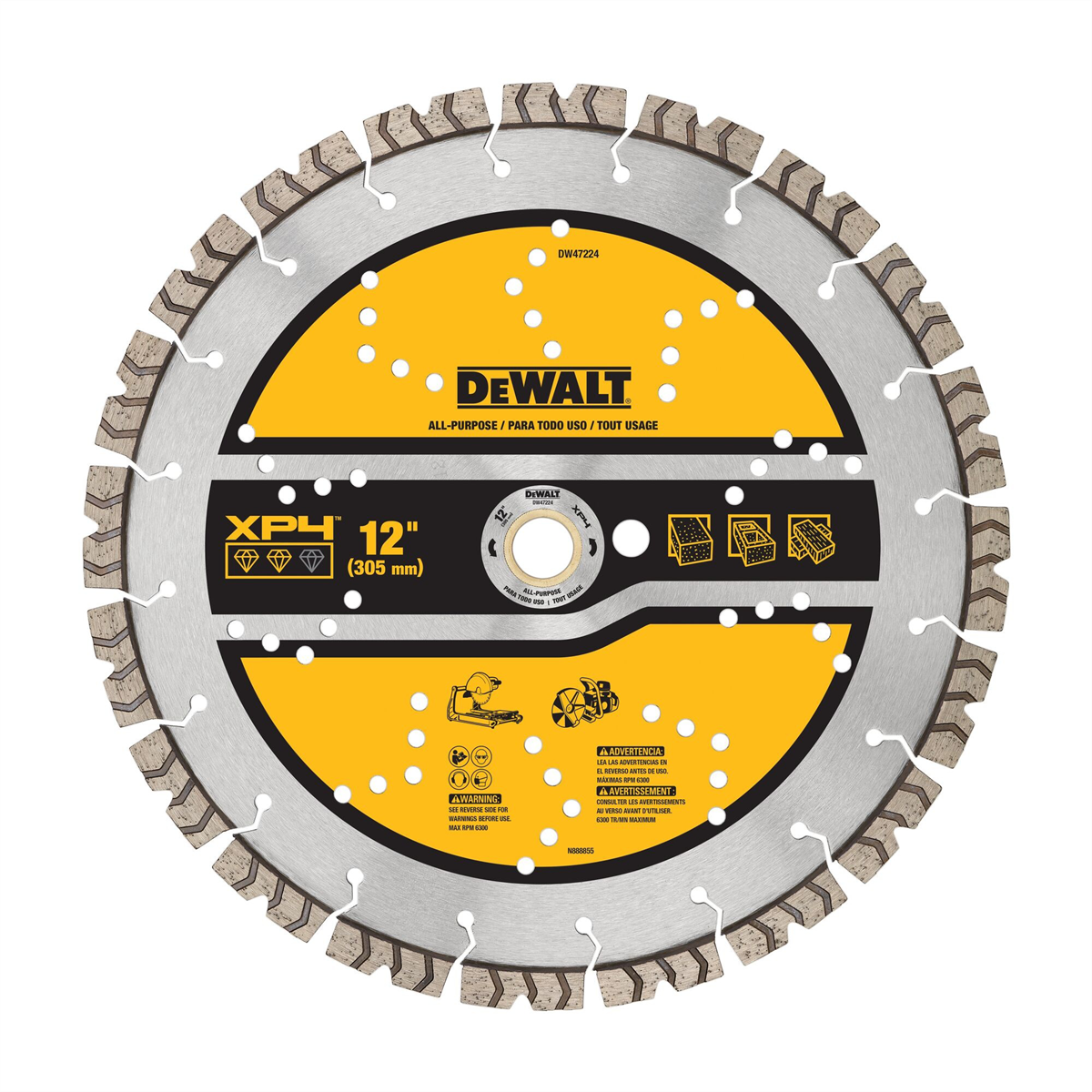 Dewalt Xp4 12" All-purpose Segmented Diamond Blades